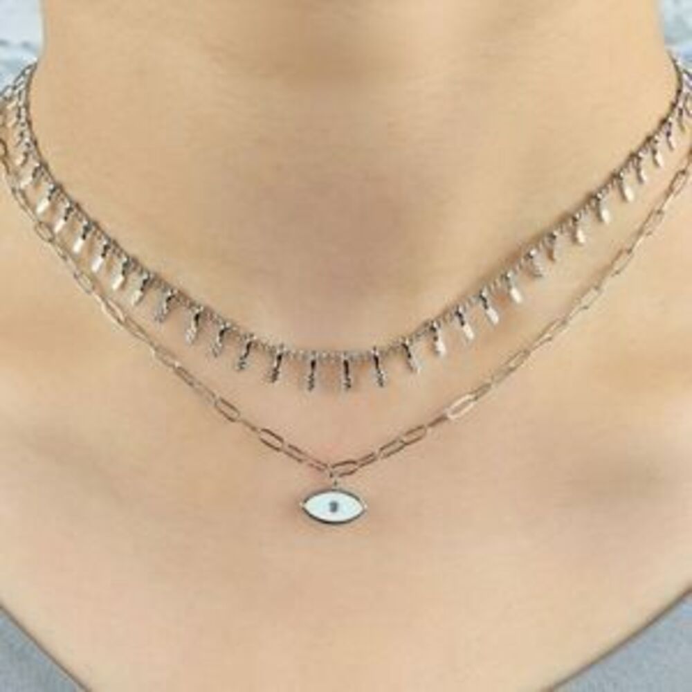 Dainty Evil Eye Necklace NEW